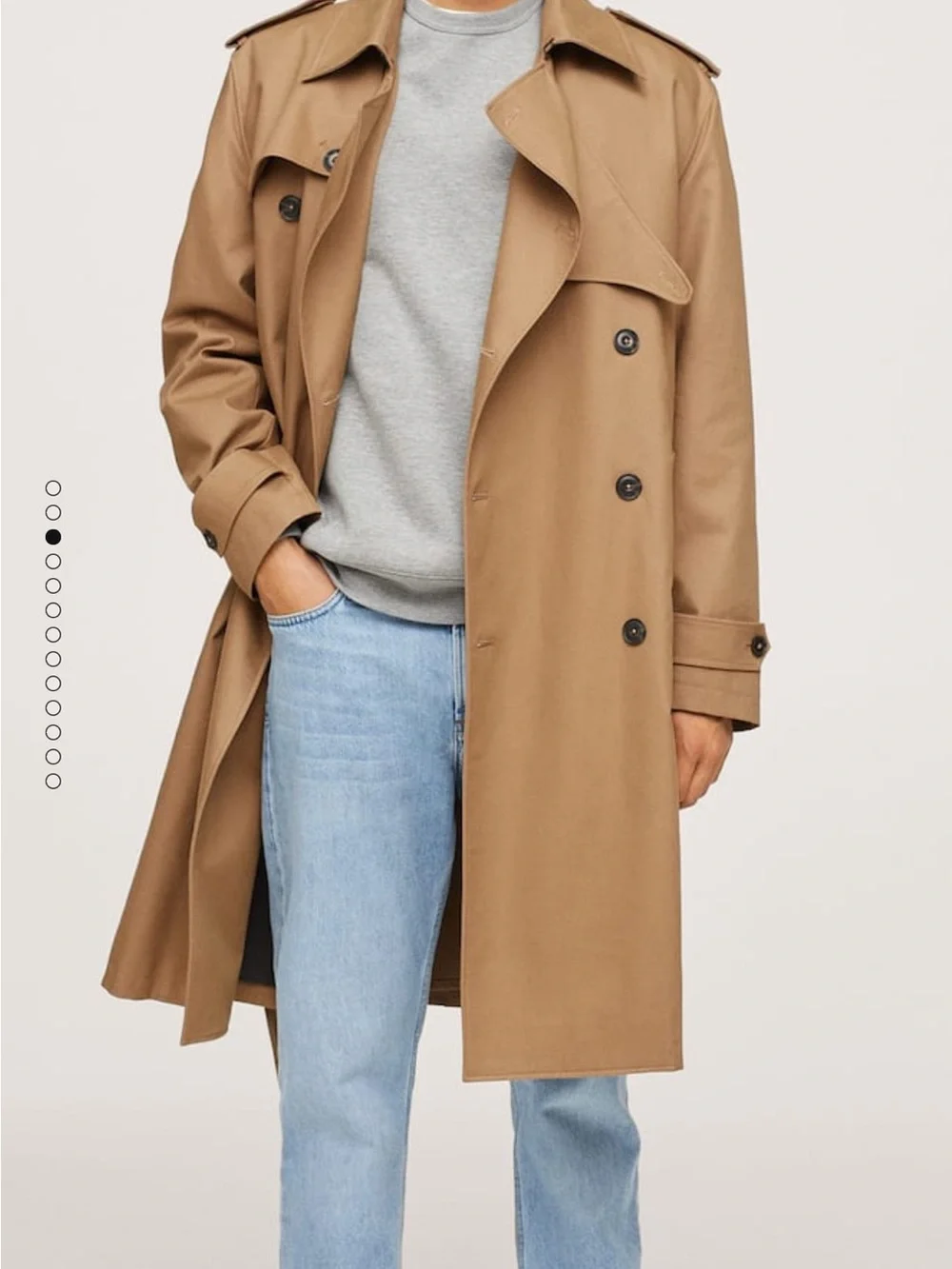 Mango Men’s Trench Coat with Belt